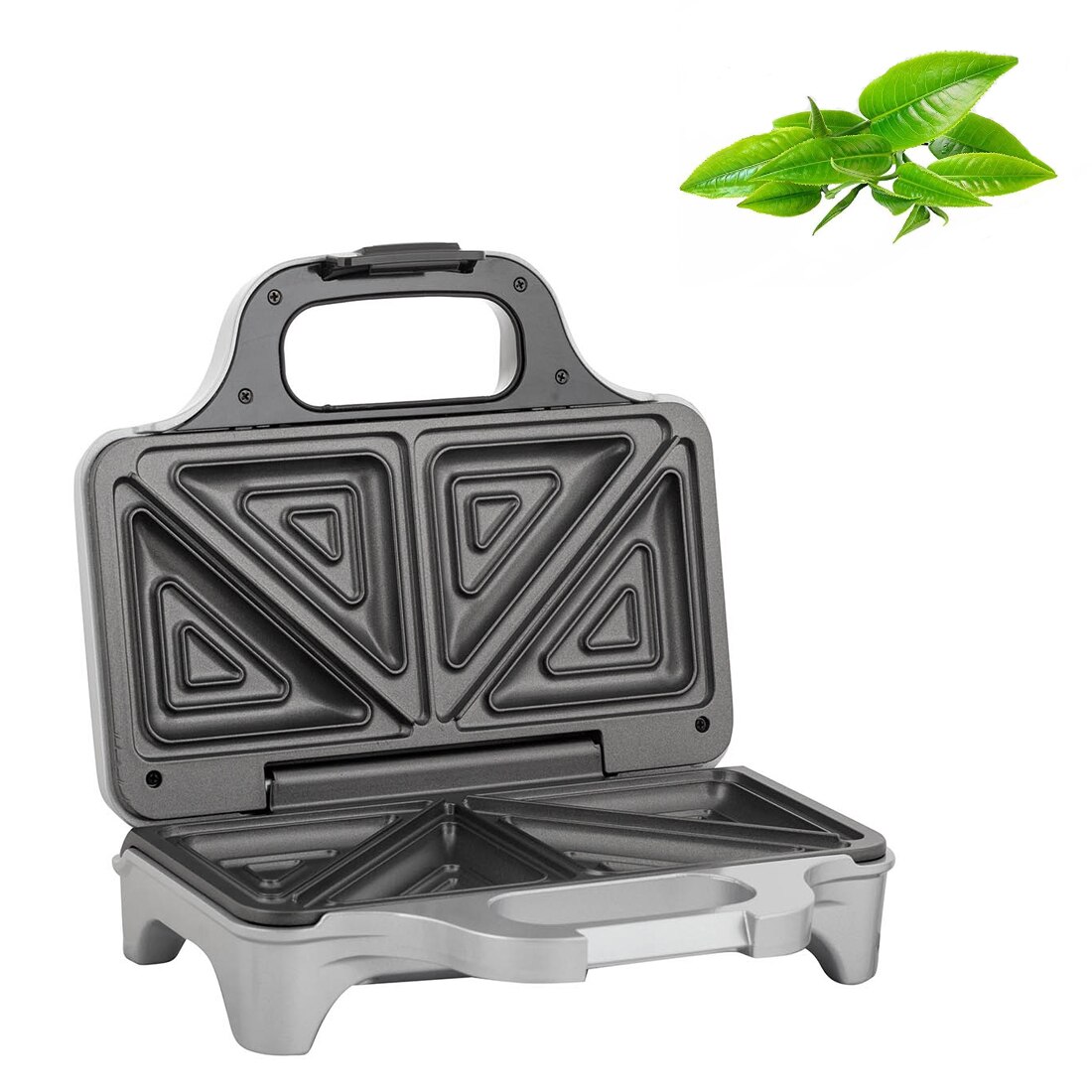 Sandwich-maker First Austria FA-5338-6, 900W, 2 placi sandwich XL, argintiu